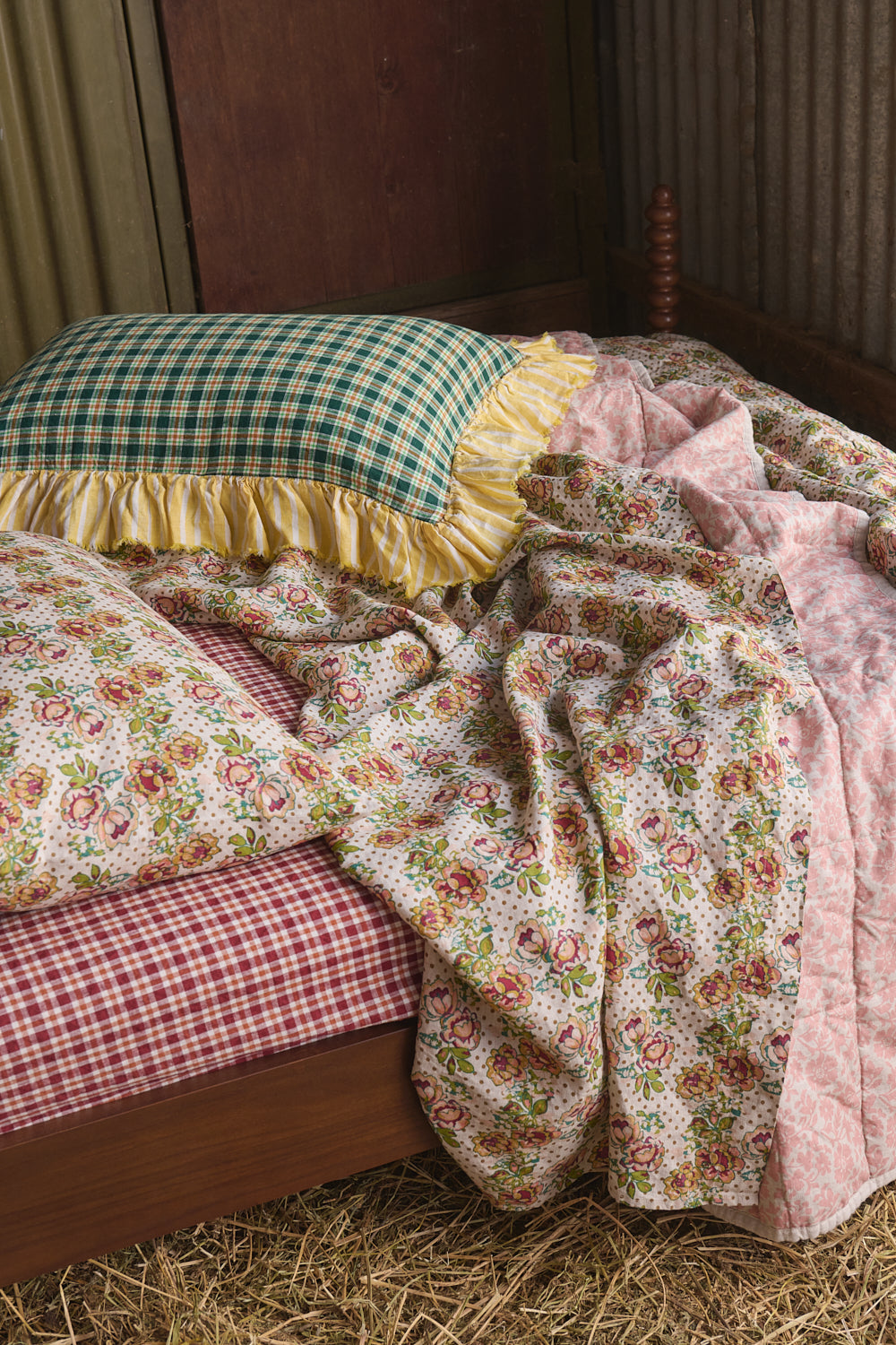NEW - Grevillea Check Fitted Sheet