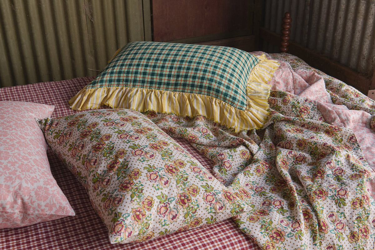 NEW - Grevillea Check Fitted Sheet