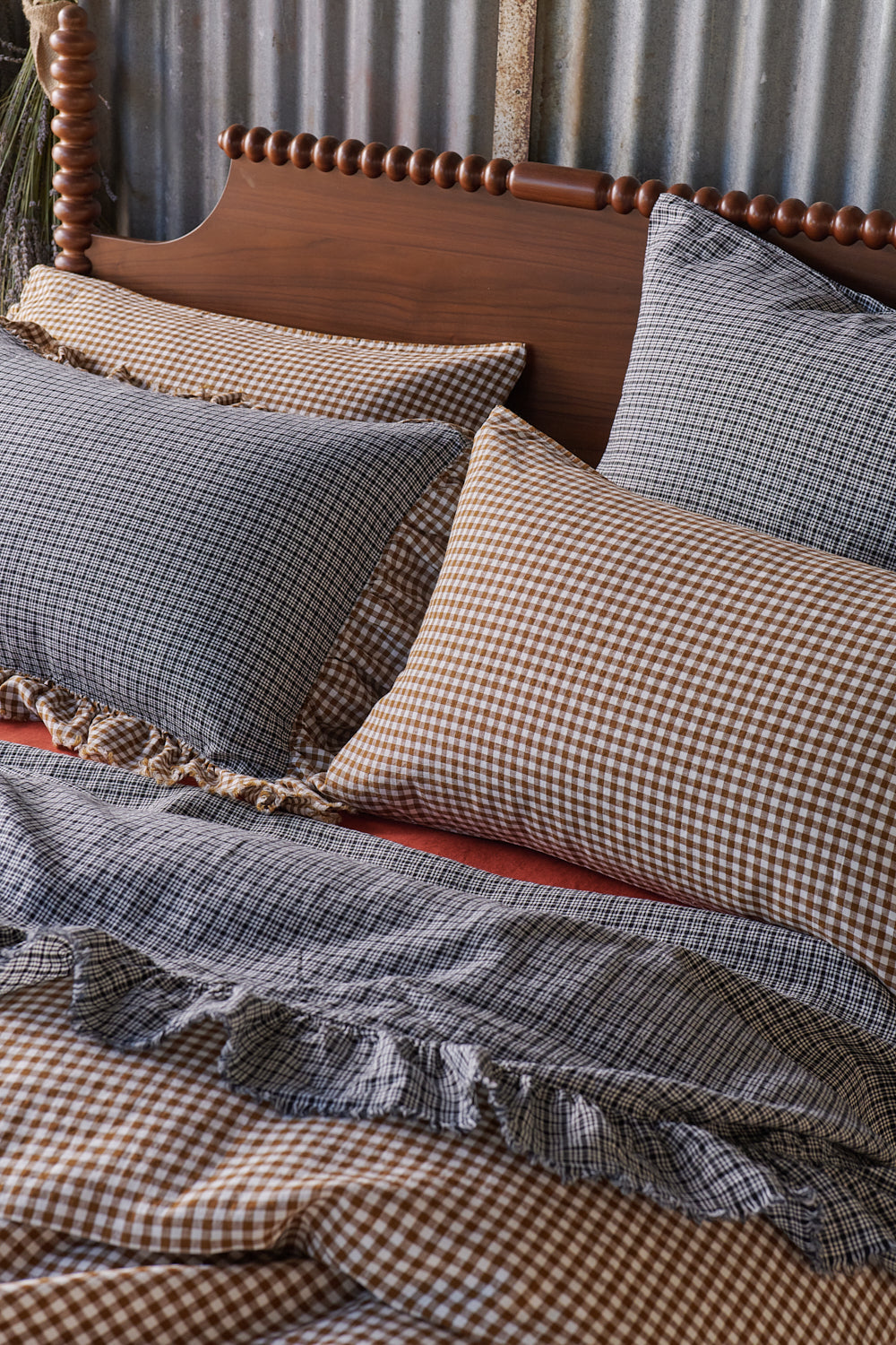 NEW - Pepperberry Check Pillowcase Sets