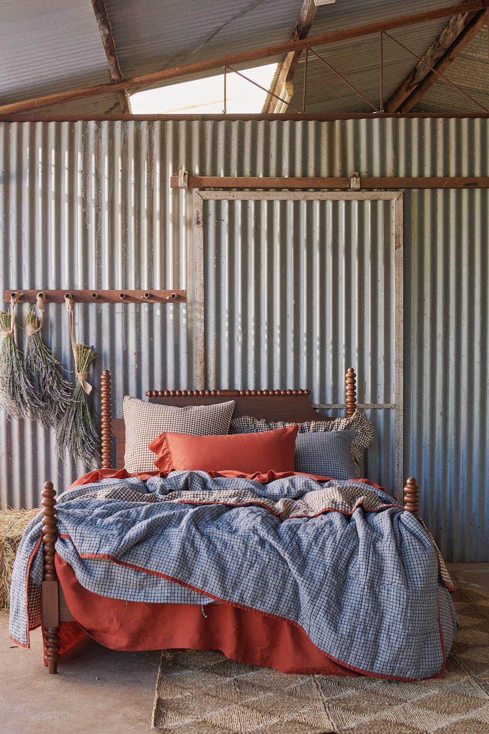 NEW - Pepperberry Check Duvet Cover