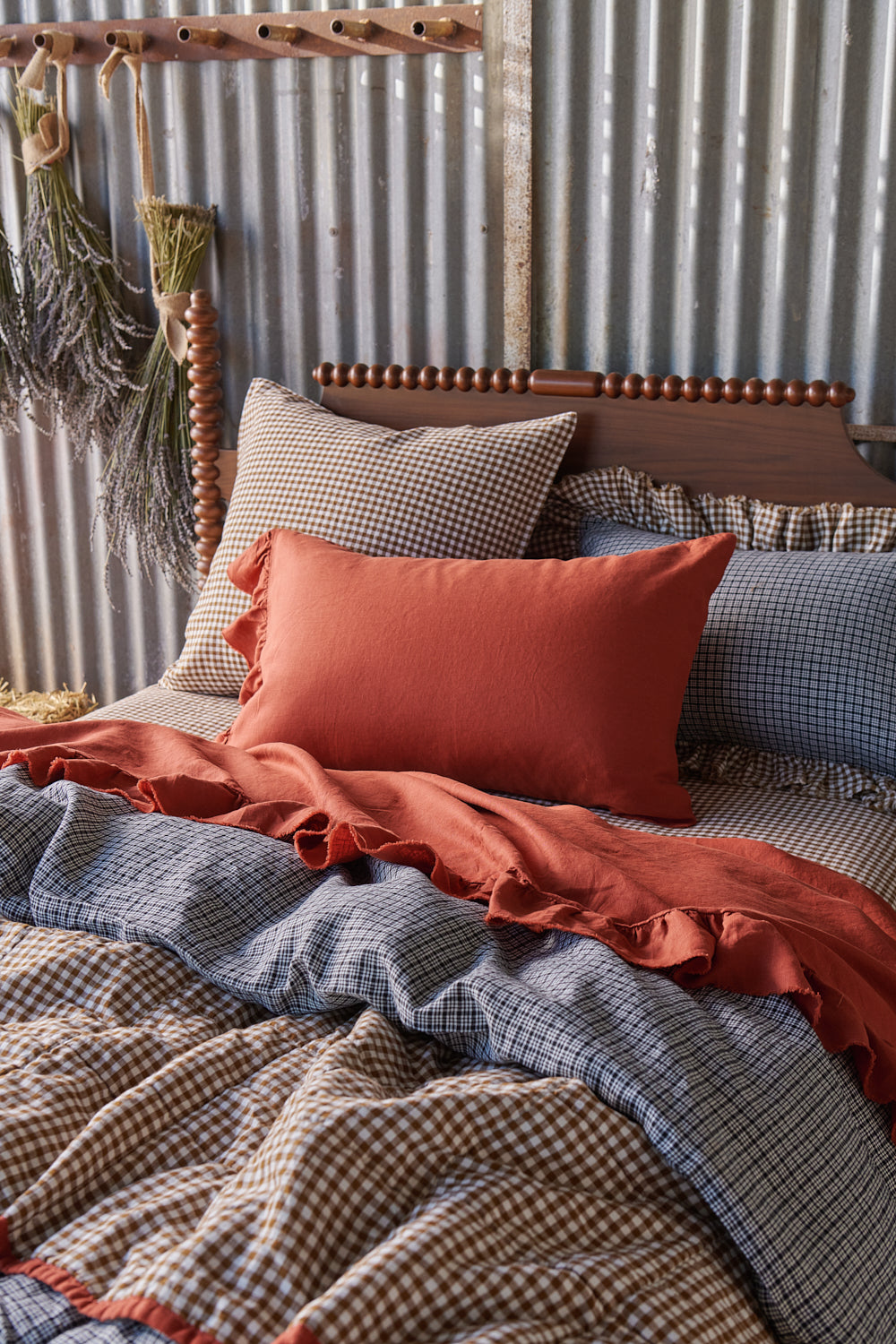 NEW - Pepperberry Check Duvet Cover