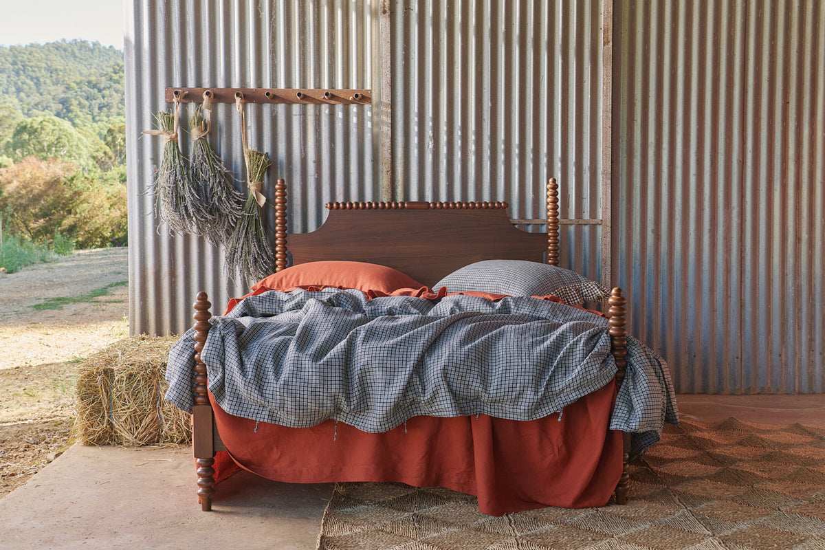 NEW - Pepperberry Check Duvet Cover