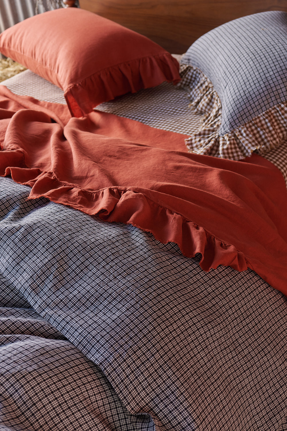NEW - Pepperberry Check Duvet Cover