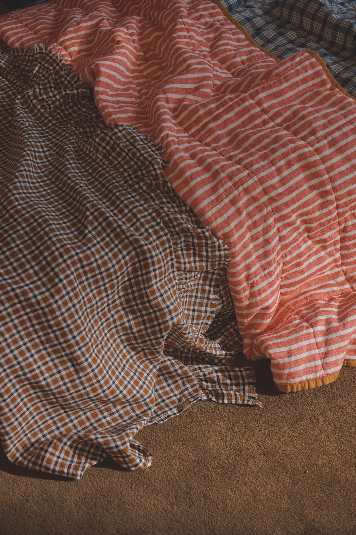 NEW - Sparrows Check Flat Sheet