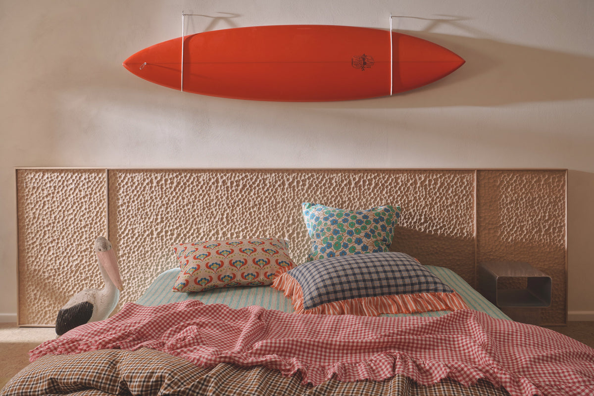 NEW - Johanna Gingham Flat Sheet