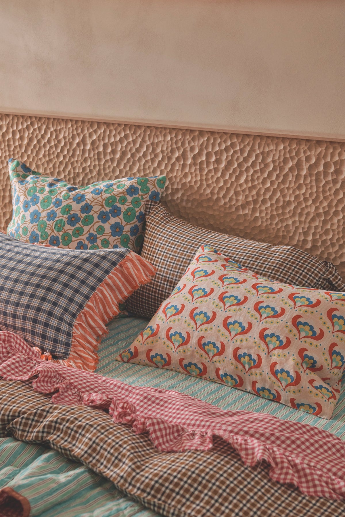 NEW - Sparrows Check Pillowcase Sets