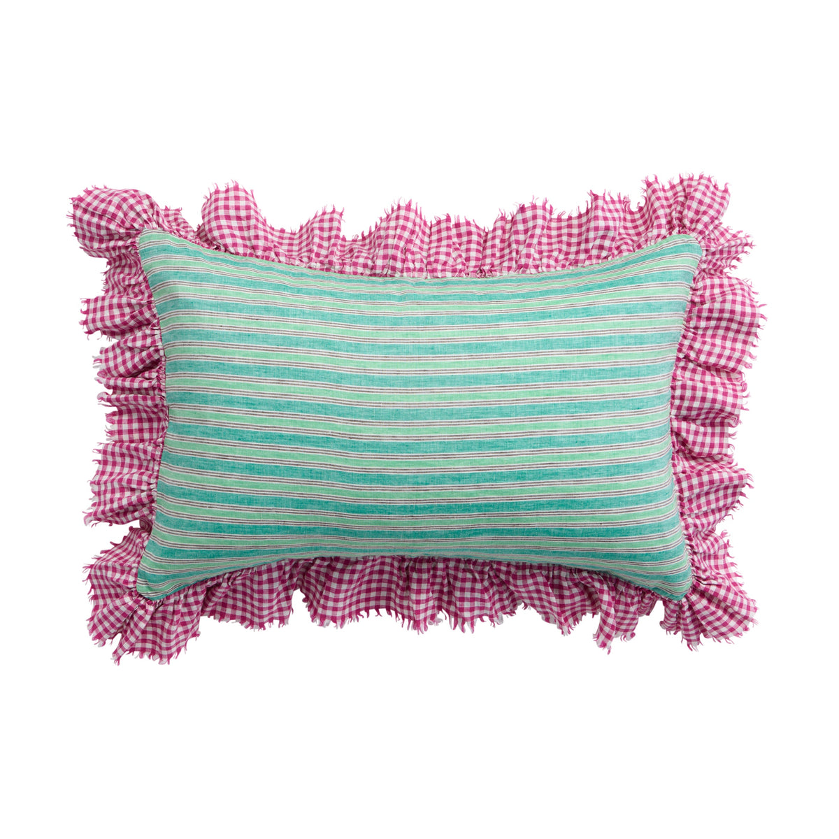 NEW - Gidget Stripe Full Ruffle Pillowcase Set