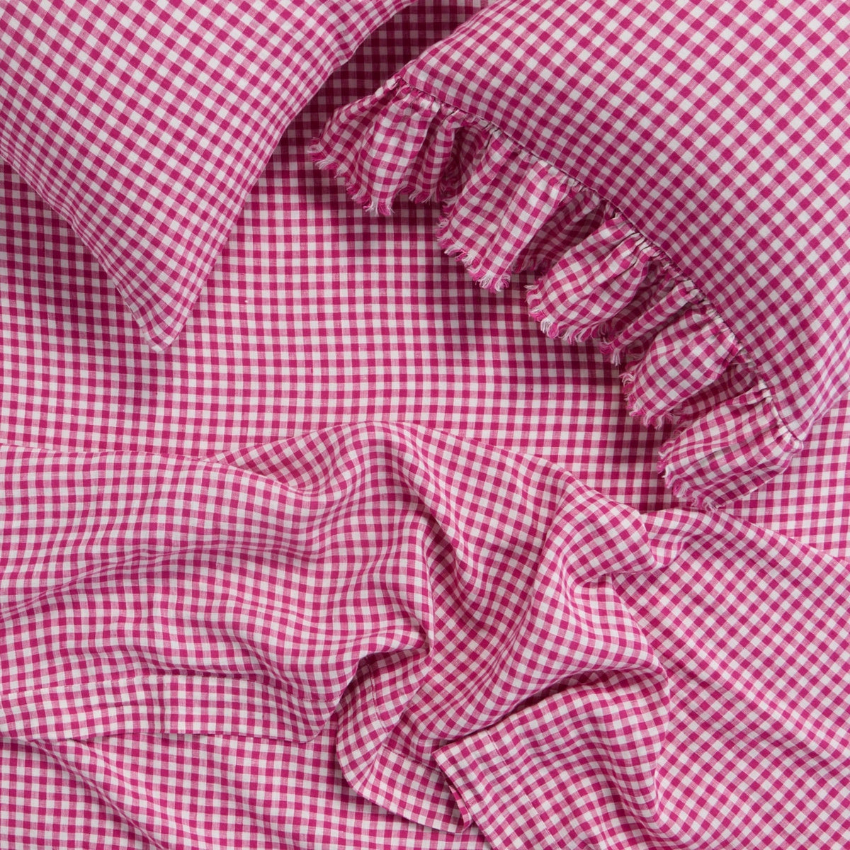 NEW - Johanna Gingham Flat Sheet