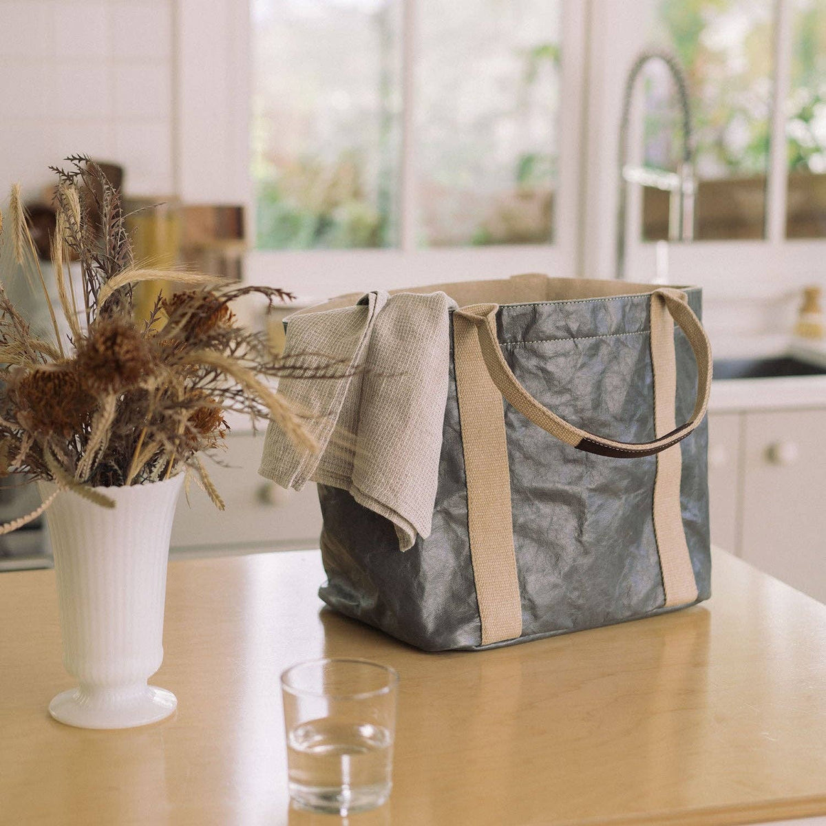 GIULIA CARRYALL TOTE BAG: Cachemire / Small