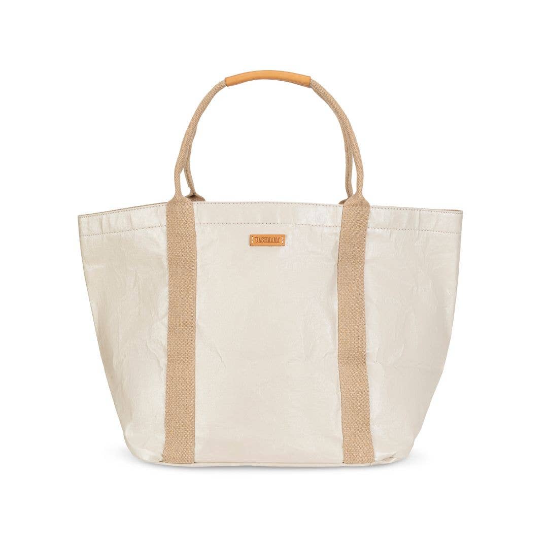 GIULIA CARRYALL TOTE BAG: Cachemire / Large